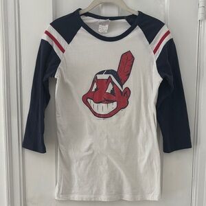 Vintage Cleveland Indians Chief Wahoo raglan sleeve t-shirt